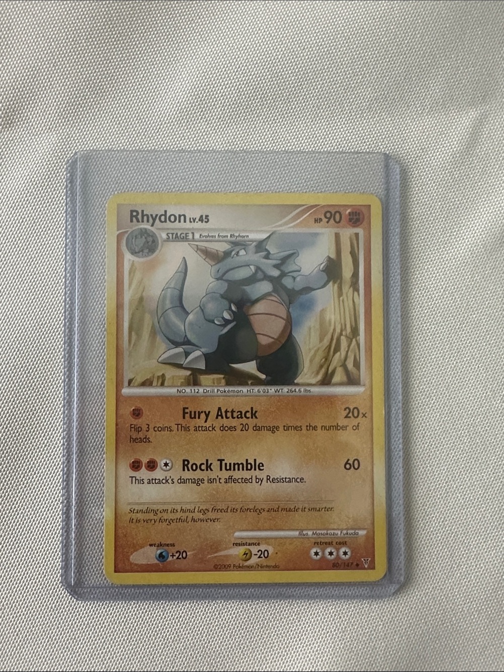 2009 Rhydon Pokemon Card #80/147